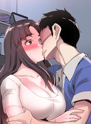 Kissing her at her place