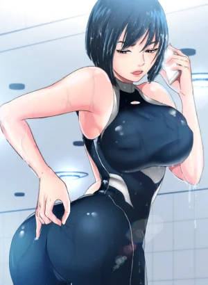 Ripping her swimsuit