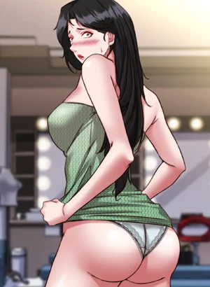 The model's sexy behind