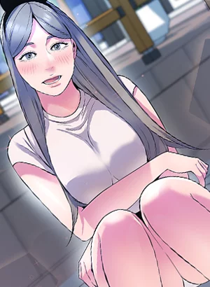 With Her Mouth
