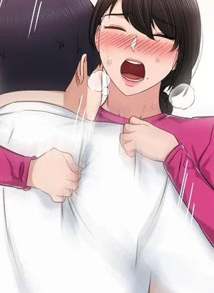 Between her thighs